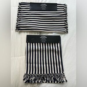 Striped Navy and White Table Runner and placemats